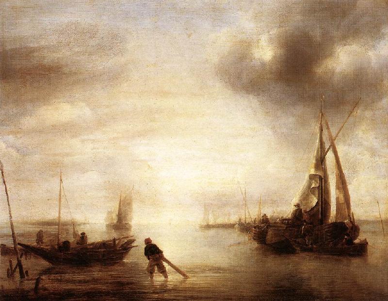Jan van de Capelle Calm oil painting image